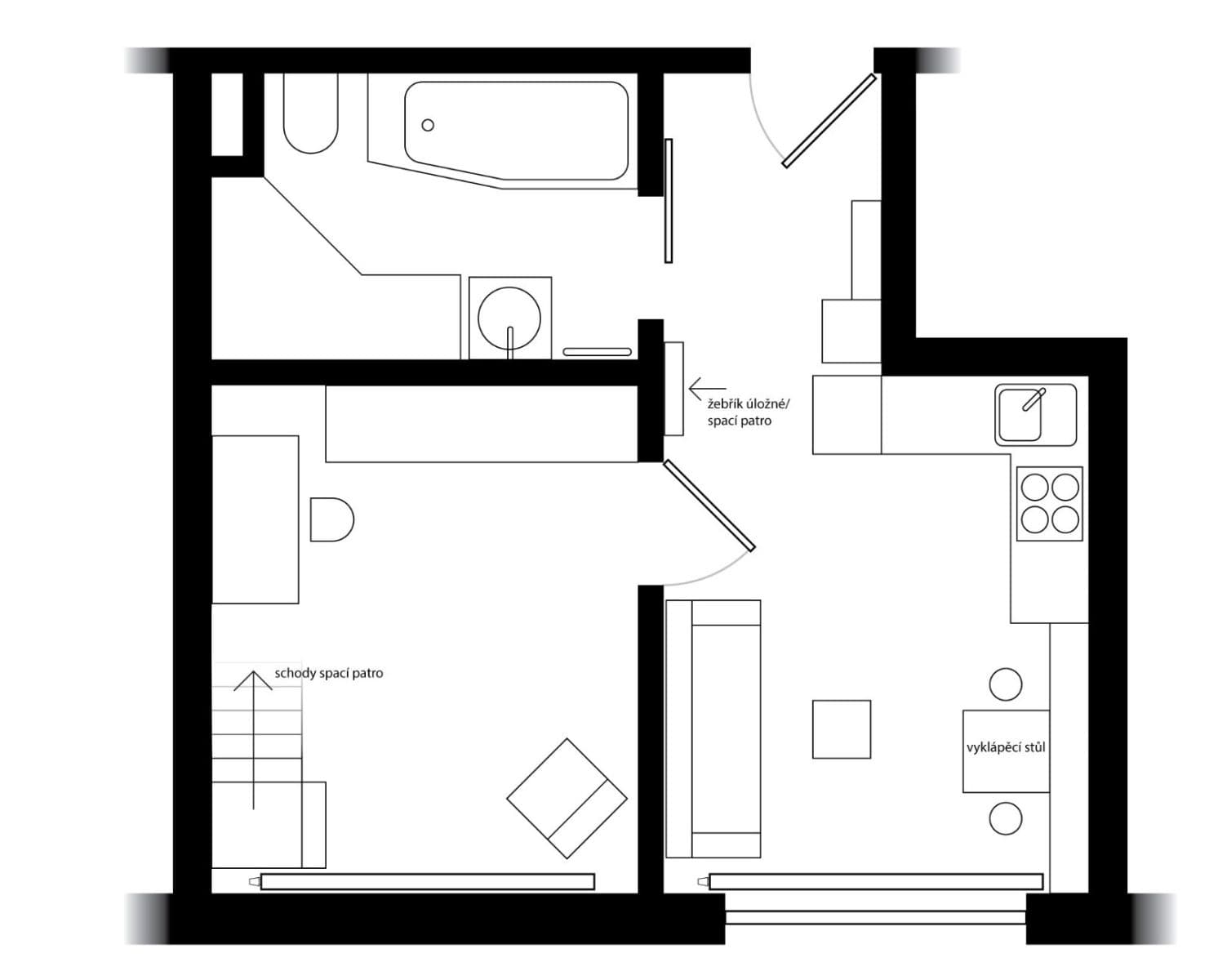 Prenájom bytu 2-izbový 41 m², Rakovecká, Brno, Jihomoravský kraj Prenájom bytu 2-izbový 41 m², Rakovecká, Brno, Jihomoravský kraj