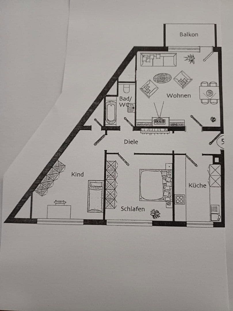 Prenájom bytu 3-izbový 69 m², Kettelerstr. 1a, Oberhausen, Severné Porýnie - Westfálsko Prenájom bytu 3-izbový 69 m², Kettelerstr. 1a, Oberhausen, Severné Porýnie - Westfálsko