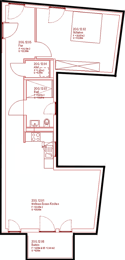 Prenájom bytu 2-izbový 78 m², Waldwiesenstraße 4, Kiel, Šlezvicko-Holštajnsko Prenájom bytu 2-izbový 78 m², Waldwiesenstraße 4, Kiel, Šlezvicko-Holštajnsko