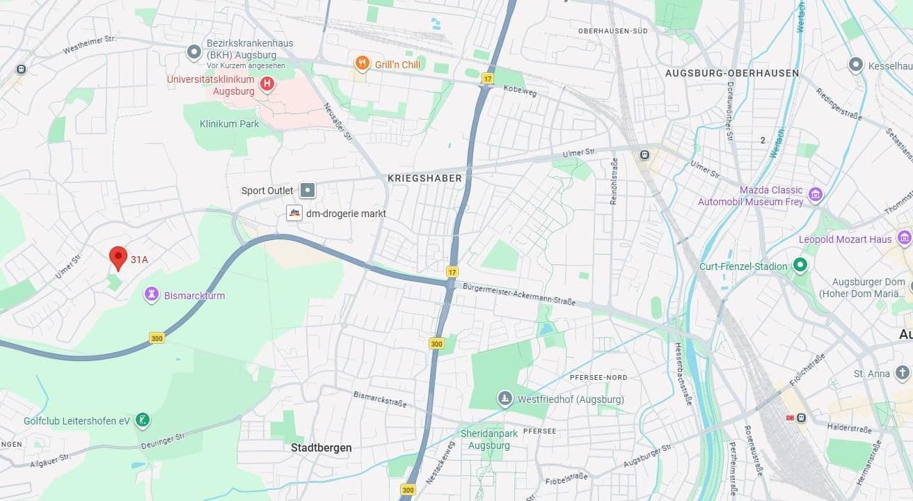Prenájom bytu 22 m², Neusäß, Bavorsko Prenájom bytu 22 m², Neusäß, Bavorsko
