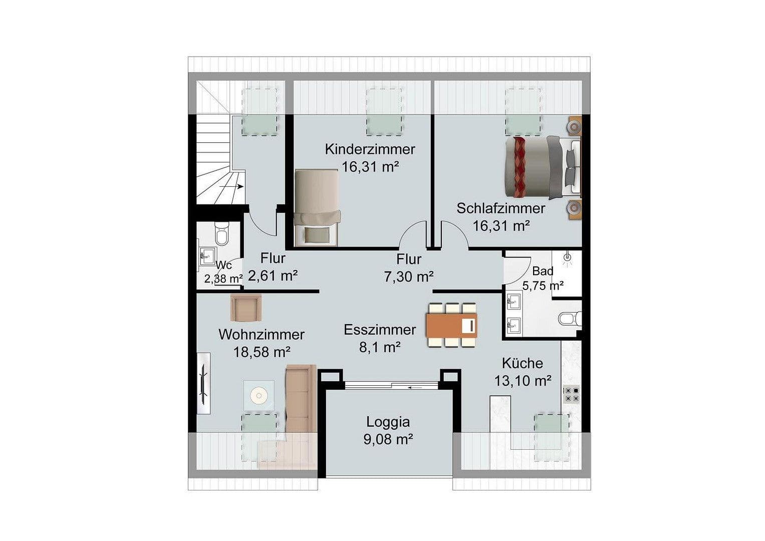 Prenájom bytu 3-izbový 95 m², Güldensteinstraße 50, Heilbronn, Bádensko-Wurttembersko Prenájom bytu 3-izbový 95 m², Güldensteinstraße 50, Heilbronn, Bádensko-Wurttembersko