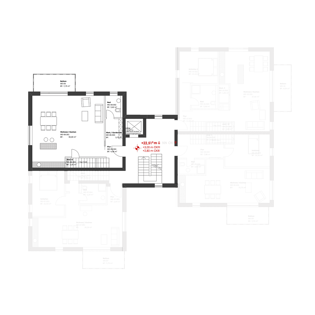 Predaj bytu 3-izbový 140 m², Schleswiger Str. 22-24, Eckernförde, Šlezvicko-Holštajnsko Predaj bytu 3-izbový 140 m², Schleswiger Str. 22-24, Eckernförde, Šlezvicko-Holštajnsko