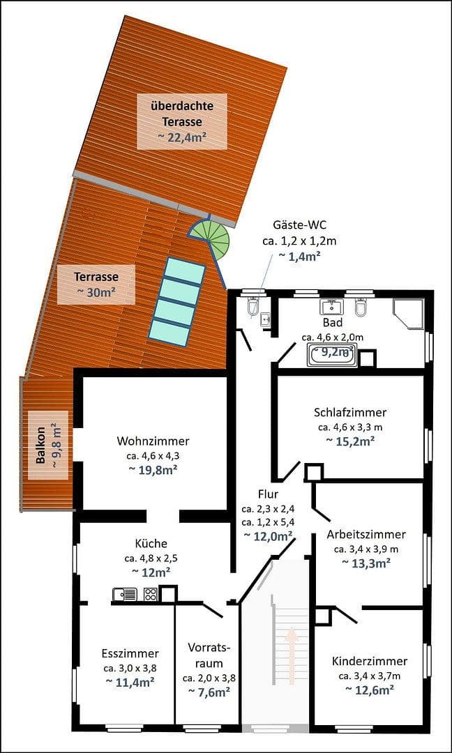 Prenájom bytu 6-izbový 145 m², Jakob-Nein-Str. 15, Erlangen, Bavorsko Prenájom bytu 6-izbový 145 m², Jakob-Nein-Str. 15, Erlangen, Bavorsko
