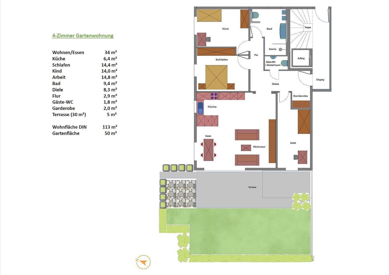 Predaj bytu 4-izbový 113 m², Altdorf, Bádensko-Wurttembersko Predaj bytu 4-izbový 113 m², Altdorf, Bádensko-Wurttembersko