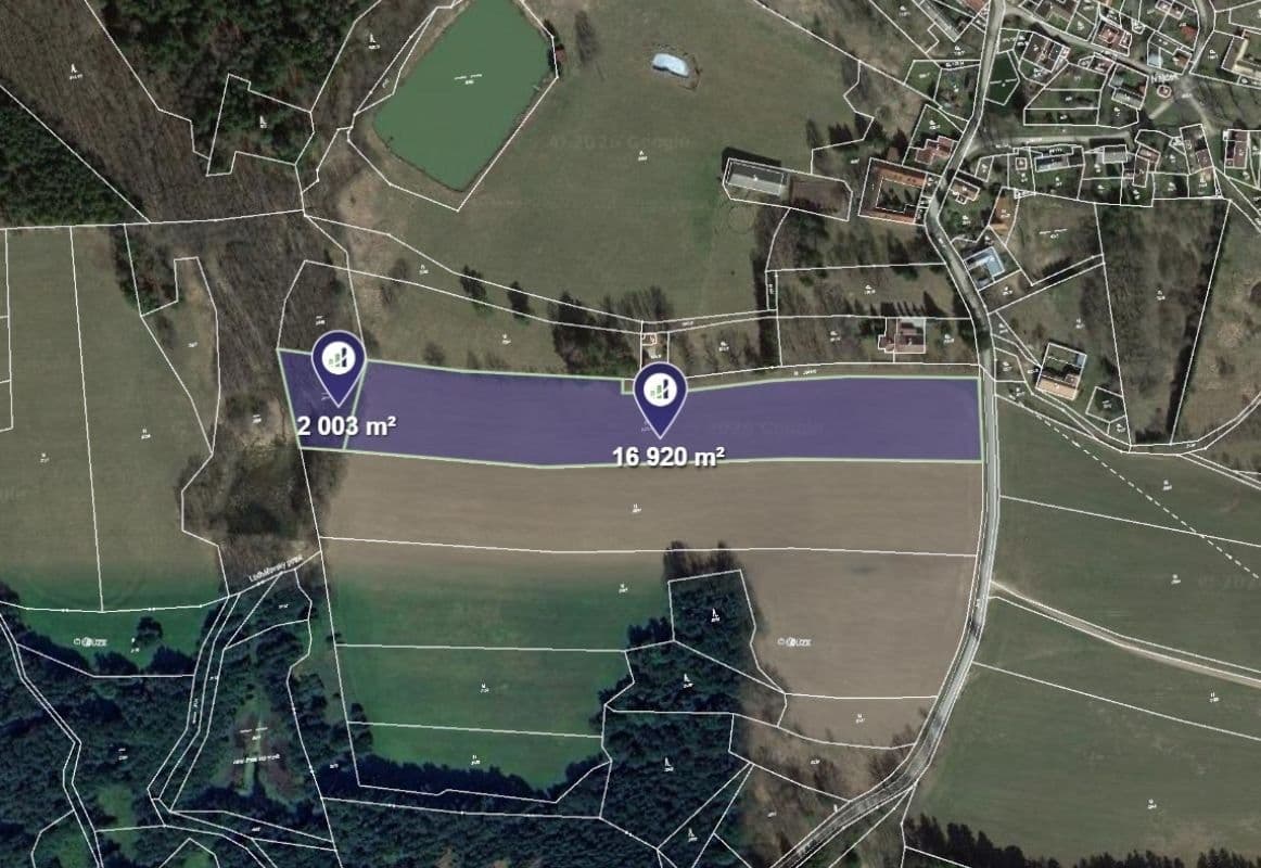 Predaj pozemku 18.923 m², Lodhéřov, Jihočeský kraj Predaj pozemku 18.923 m², Lodhéřov, Jihočeský kraj