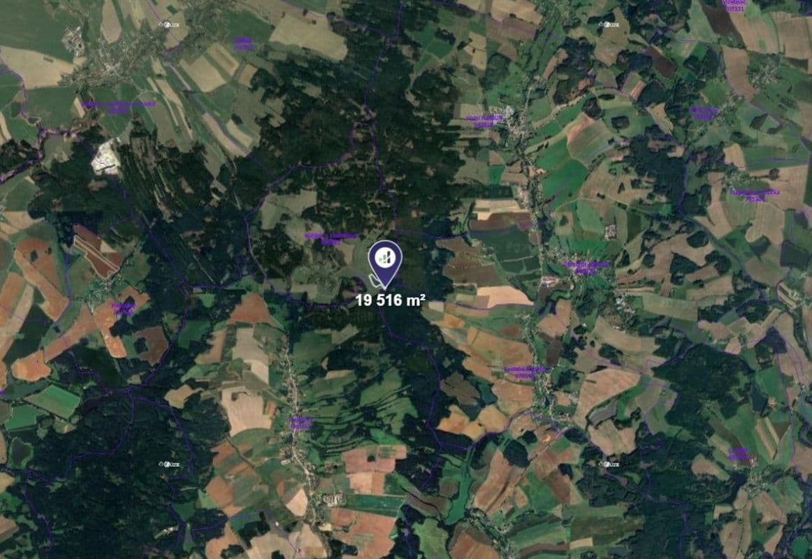 Predaj pozemku 19.516 m², Lodhéřov, Jihočeský kraj Predaj pozemku 19.516 m², Lodhéřov, Jihočeský kraj