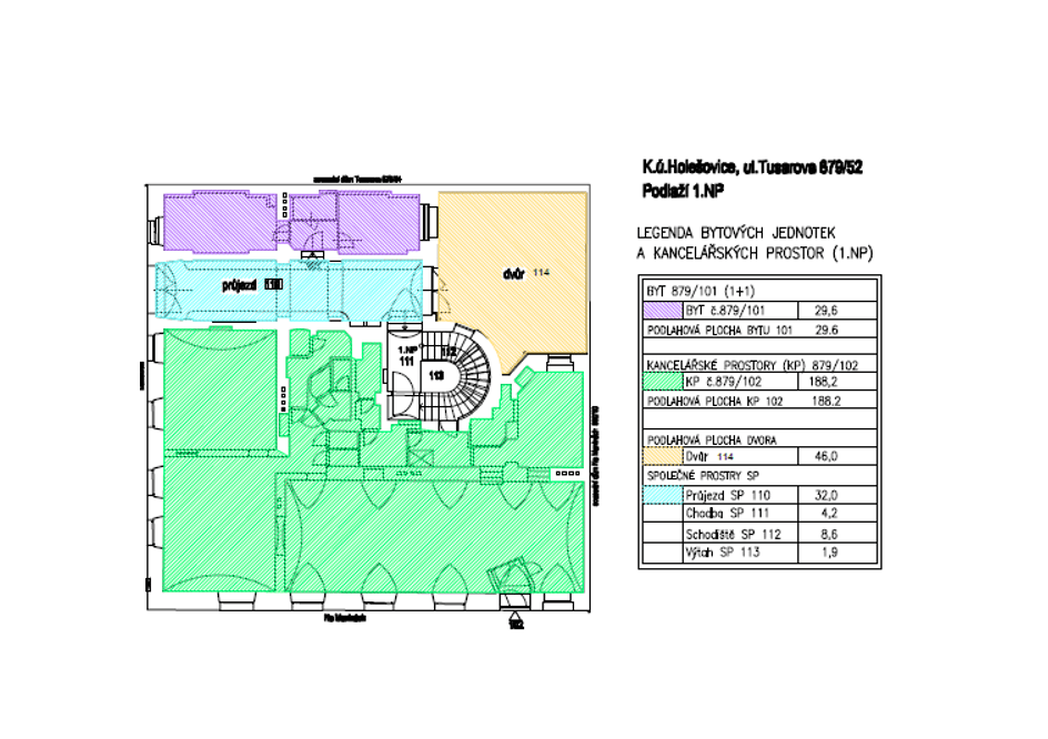 Predaj nebytového priestoru 292 m², Tusarova, Praha, Praha Predaj nebytového priestoru 292 m², Tusarova, Praha, Praha