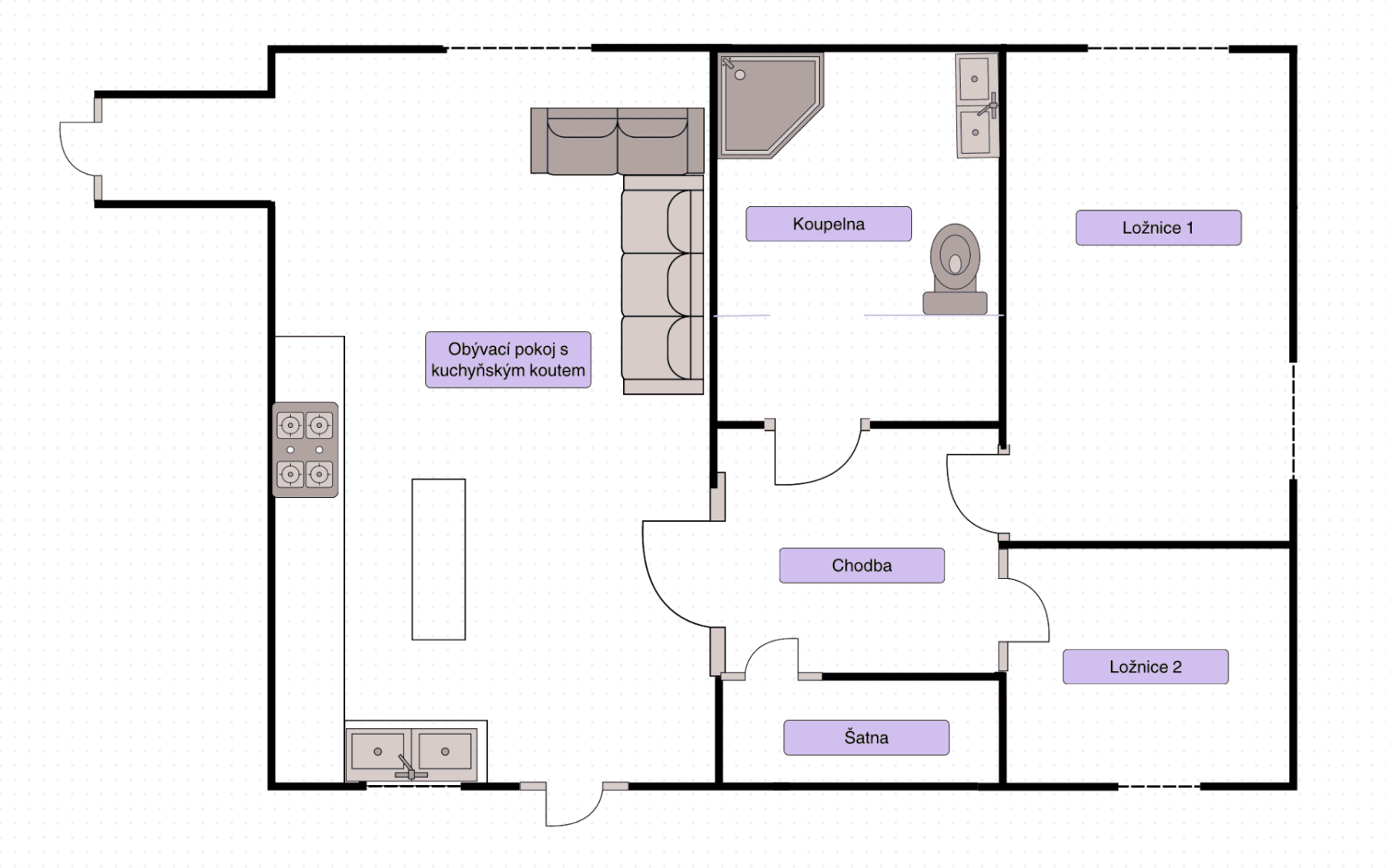 Prenájom domu 80 m², pozemek 200 m², Vysoký Chlumec, Středočeský kraj Prenájom domu 80 m², pozemek 200 m², Vysoký Chlumec, Středočeský kraj