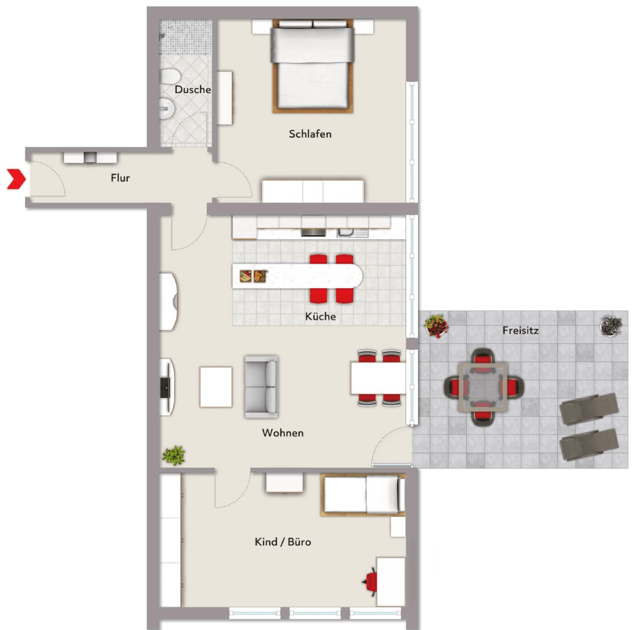 Predaj bytu 3-izbový 86 m², Lemgo, Severné Porýnie - Westfálsko Predaj bytu 3-izbový 86 m², Lemgo, Severné Porýnie - Westfálsko