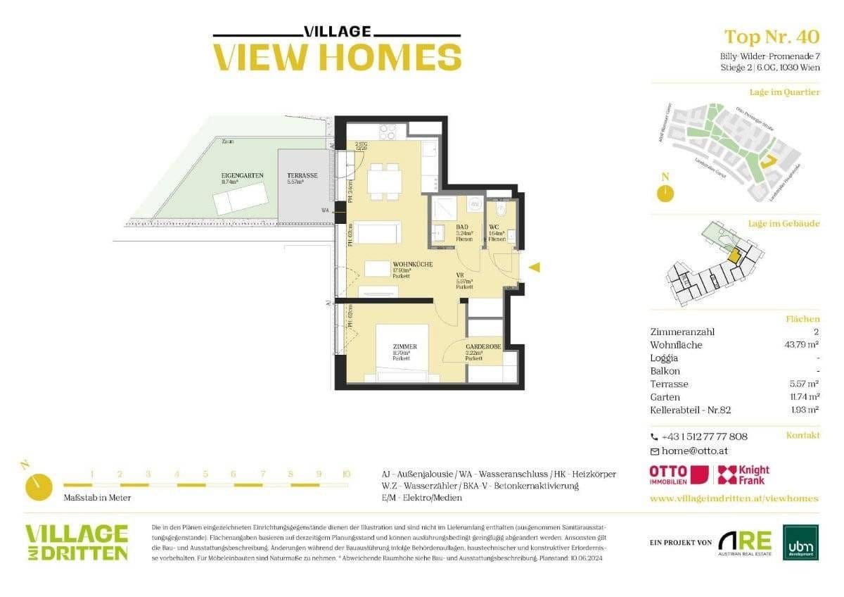 Prenájom bytu 2-izbový 44 m², Billy-Wilder-Promenade, Wien, Viedeň Prenájom bytu 2-izbový 44 m², Billy-Wilder-Promenade, Wien, Viedeň