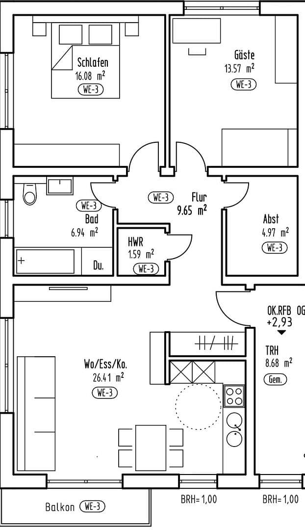 Predaj bytu 3-izbový 80 m², Rülzheim, Porýnie-Falcko Predaj bytu 3-izbový 80 m², Rülzheim, Porýnie-Falcko