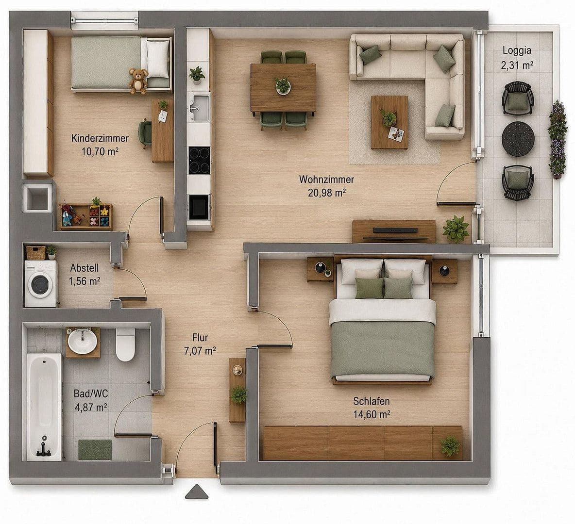 Predaj bytu 3-izbový 62 m², Wehrstaudenstrasse 1, Karlsfeld-Allach-Untermenzing, Bavorsko Predaj bytu 3-izbový 62 m², Wehrstaudenstrasse 1, Karlsfeld-Allach-Untermenzing, Bavorsko