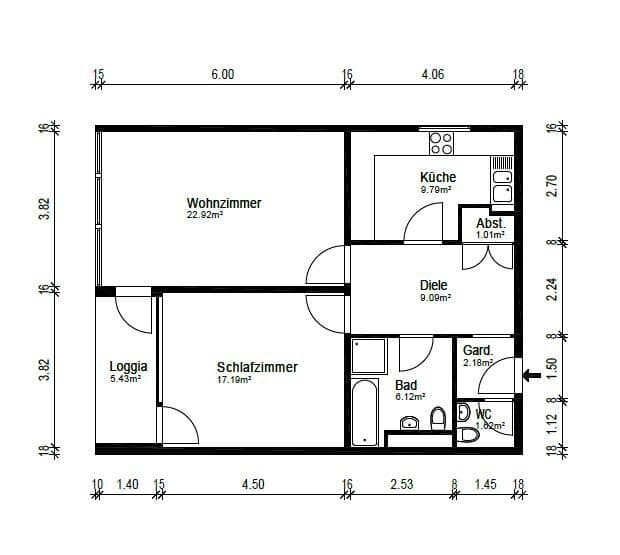 Predaj bytu 2-izbový 73 m², Essen, Severné Porýnie - Westfálsko Predaj bytu 2-izbový 73 m², Essen, Severné Porýnie - Westfálsko