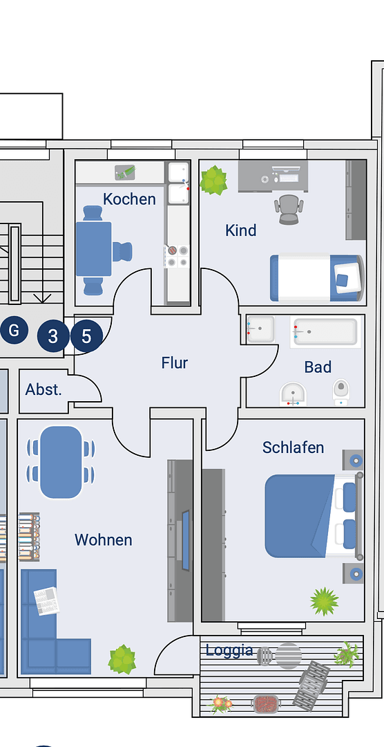 Prenájom bytu 3-izbový 82 m², Alte Grenzstraße 189, Recklinghausen, Severné Porýnie - Westfálsko Prenájom bytu 3-izbový 82 m², Alte Grenzstraße 189, Recklinghausen, Severné Porýnie - Westfálsko