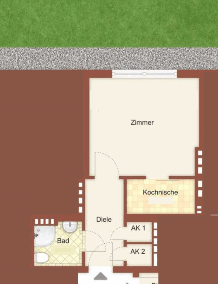 Prenájom bytu 1-izbový 28 m², Aachen, Severné Porýnie - Westfálsko Prenájom bytu 1-izbový 28 m², Aachen, Severné Porýnie - Westfálsko