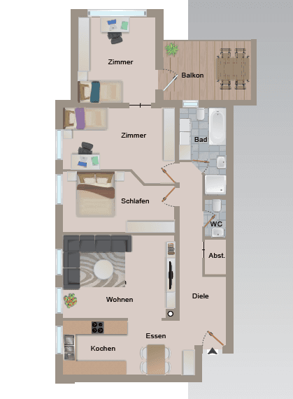 Prenájom bytu 4-izbový 118 m², Brunnenstr. 15/1, Krauchenwies, Bádensko-Wurttembersko Prenájom bytu 4-izbový 118 m², Brunnenstr. 15/1, Krauchenwies, Bádensko-Wurttembersko