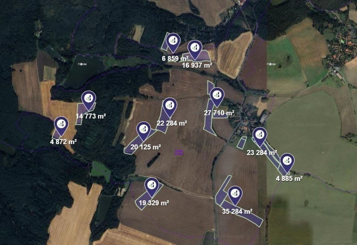 Predaj pozemku 65.447 m², Drahouš, Středočeský kraj Predaj pozemku 65.447 m², Drahouš, Středočeský kraj