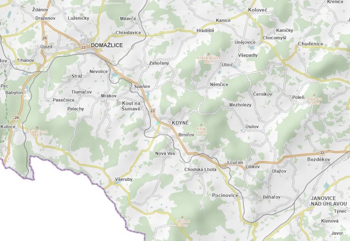 Predaj pozemku 26.685 m², Kdyně, Plzeňský kraj Predaj pozemku 26.685 m², Kdyně, Plzeňský kraj