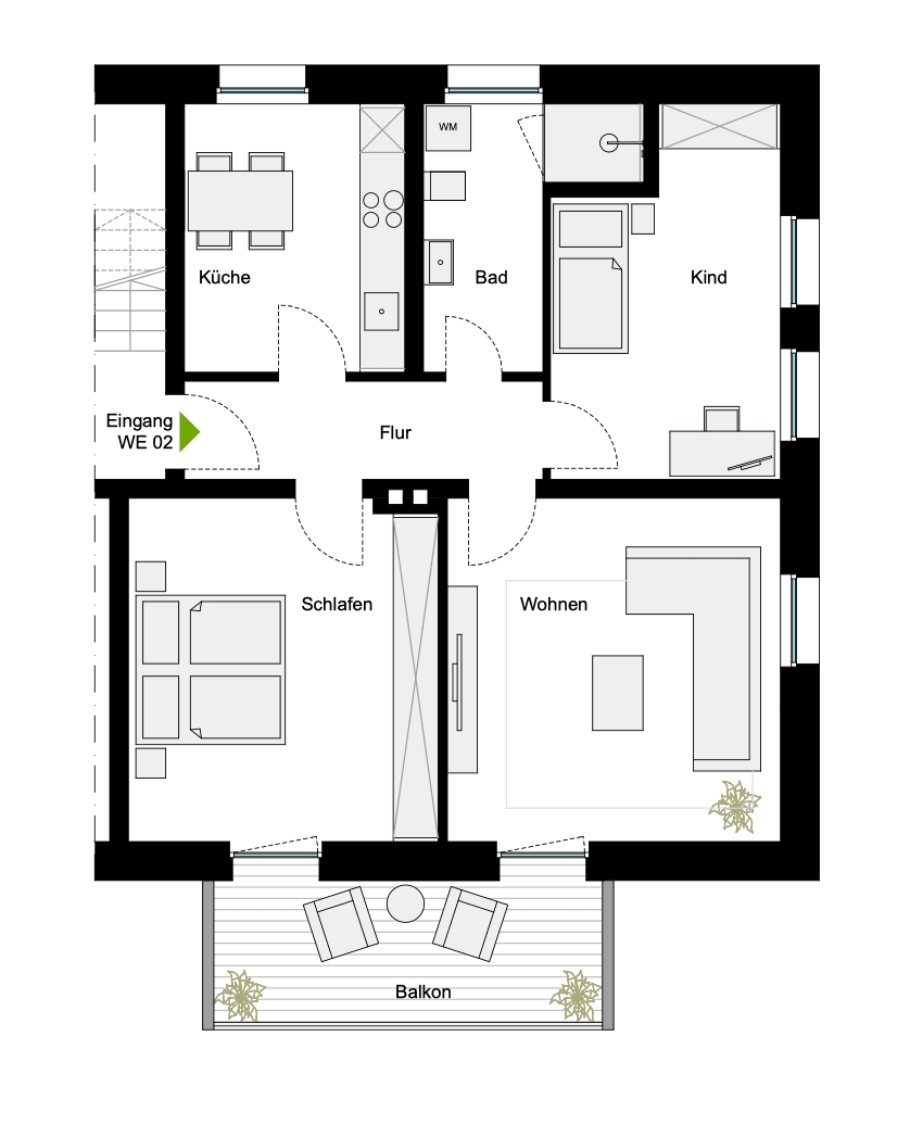 Predaj bytu 3-izbový 83 m², Hof, Bavorsko Predaj bytu 3-izbový 83 m², Hof, Bavorsko