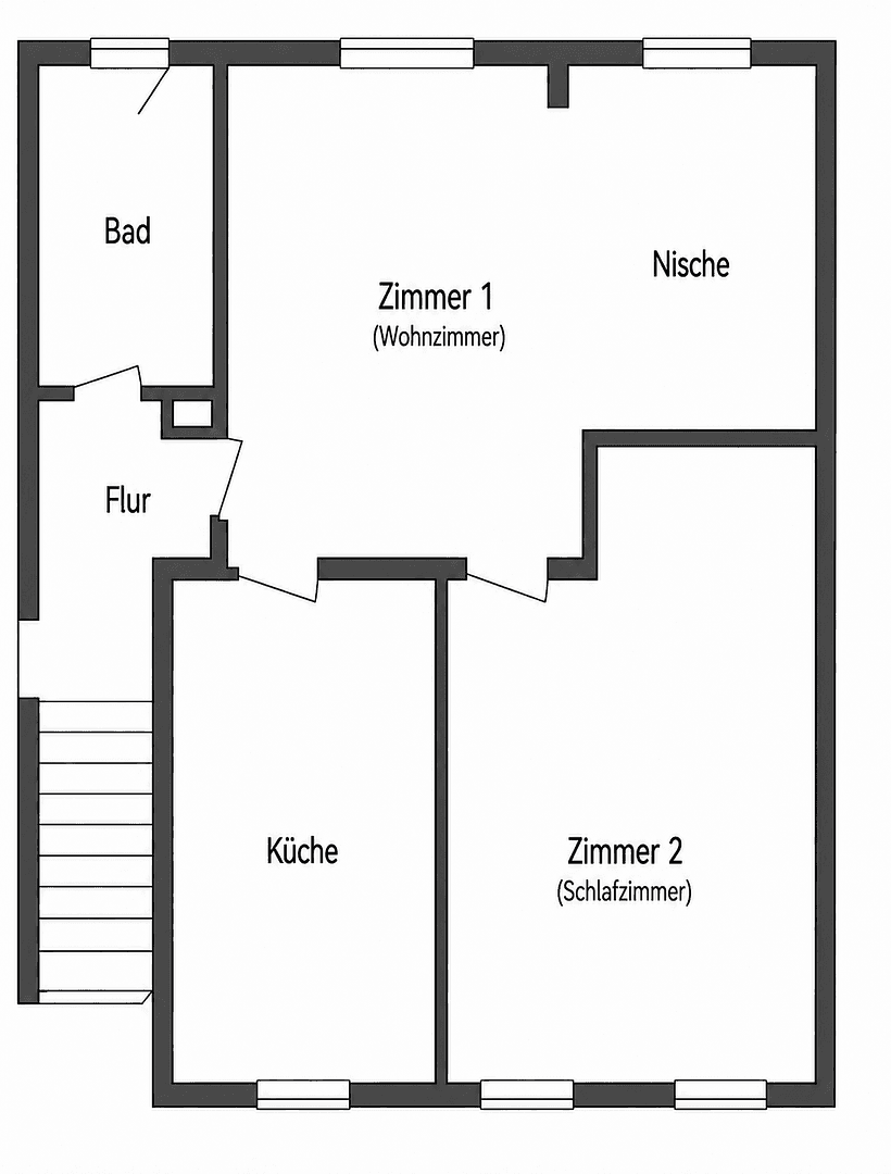 Prenájom bytu 2-izbový 52 m², Uferstraße 18, Castrop-Rauxel, Severné Porýnie - Westfálsko Prenájom bytu 2-izbový 52 m², Uferstraße 18, Castrop-Rauxel, Severné Porýnie - Westfálsko
