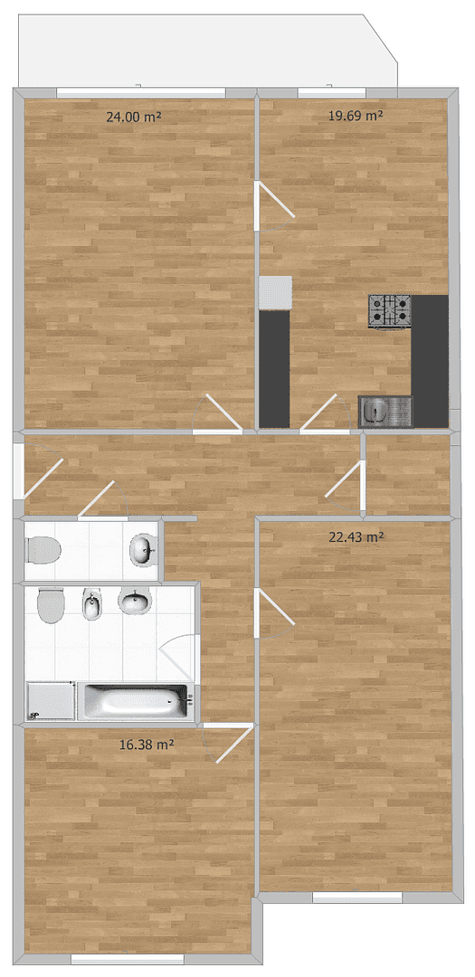 Prenájom bytu 3-izbový 106 m², Düsseldorfer Str. 67, Leverkusen, Severné Porýnie - Westfálsko Prenájom bytu 3-izbový 106 m², Düsseldorfer Str. 67, Leverkusen, Severné Porýnie - Westfálsko