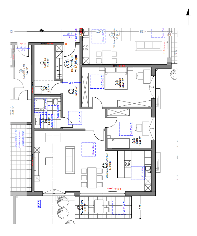 Prenájom bytu 3-izbový 112 m², Paracelsusstraße 1B, Gummersbach, Severné Porýnie - Westfálsko Prenájom bytu 3-izbový 112 m², Paracelsusstraße 1B, Gummersbach, Severné Porýnie - Westfálsko