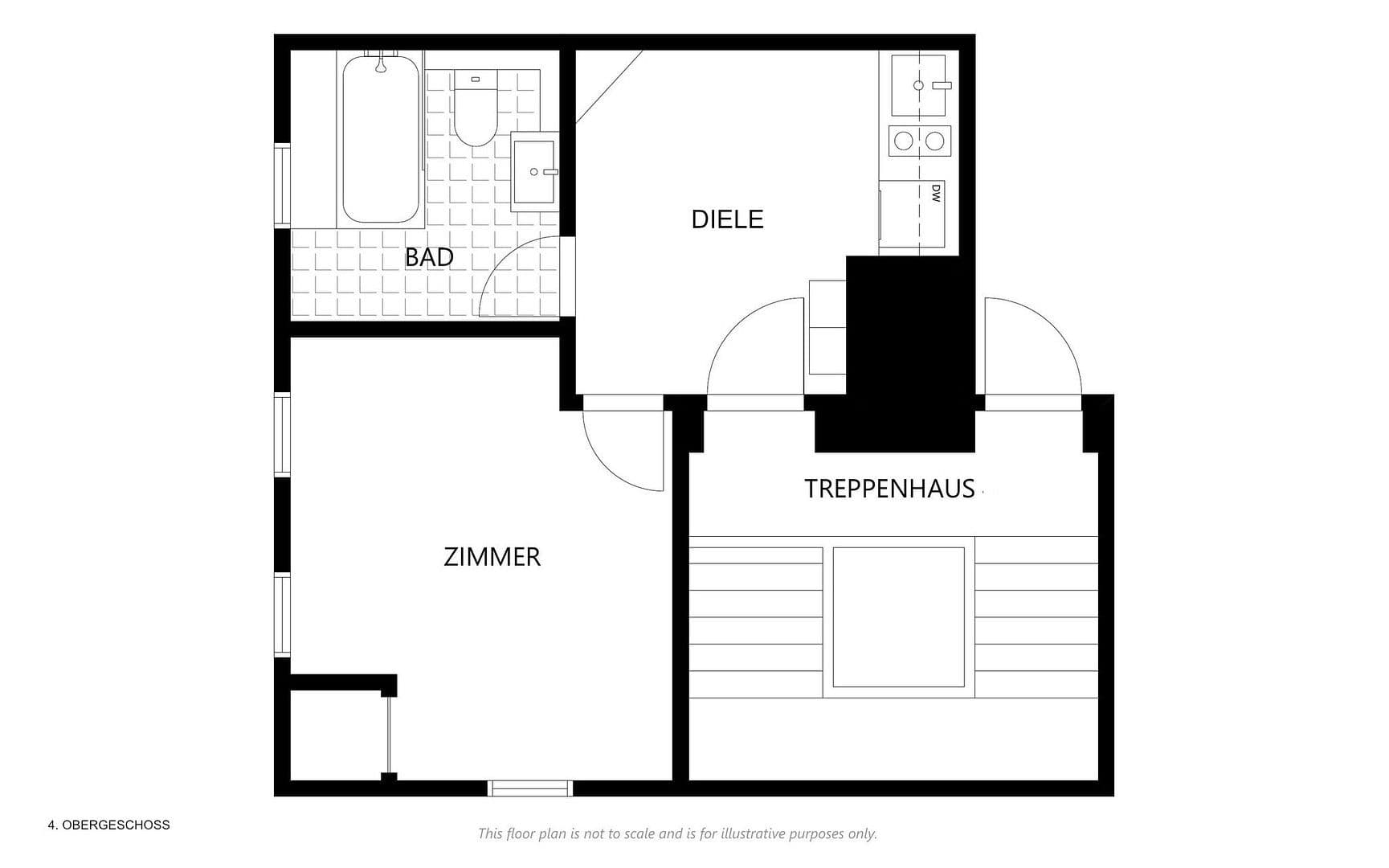 Prenájom bytu 2-izbový 30 m², Jungfrauenthal 55, Hamburg, Hamburg Prenájom bytu 2-izbový 30 m², Jungfrauenthal 55, Hamburg, Hamburg