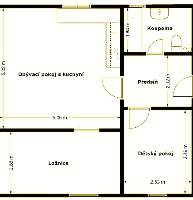 Predaj bytu 3-izbový 62 m², Břežany II, Středočeský kraj Predaj bytu 3-izbový 62 m², Břežany II, Středočeský kraj