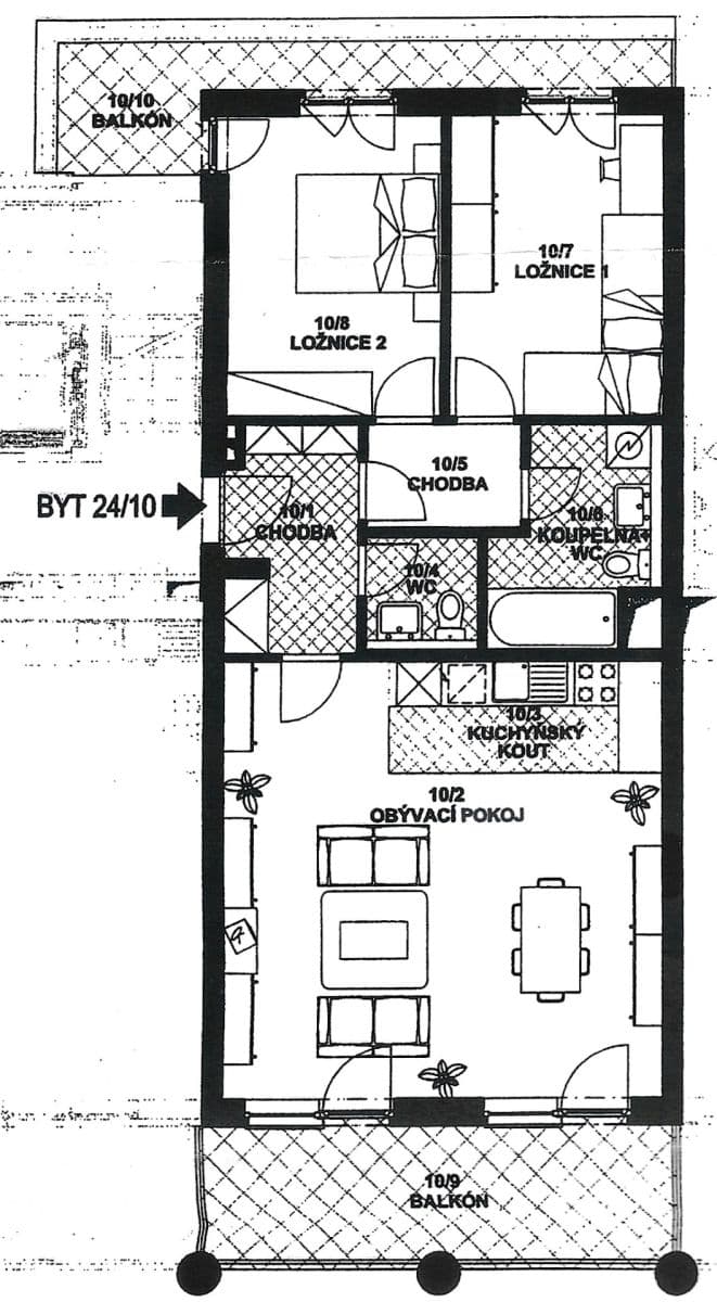 Predaj bytu 3-izbový 94 m², Paťanka, Praha, Praha Predaj bytu 3-izbový 94 m², Paťanka, Praha, Praha
