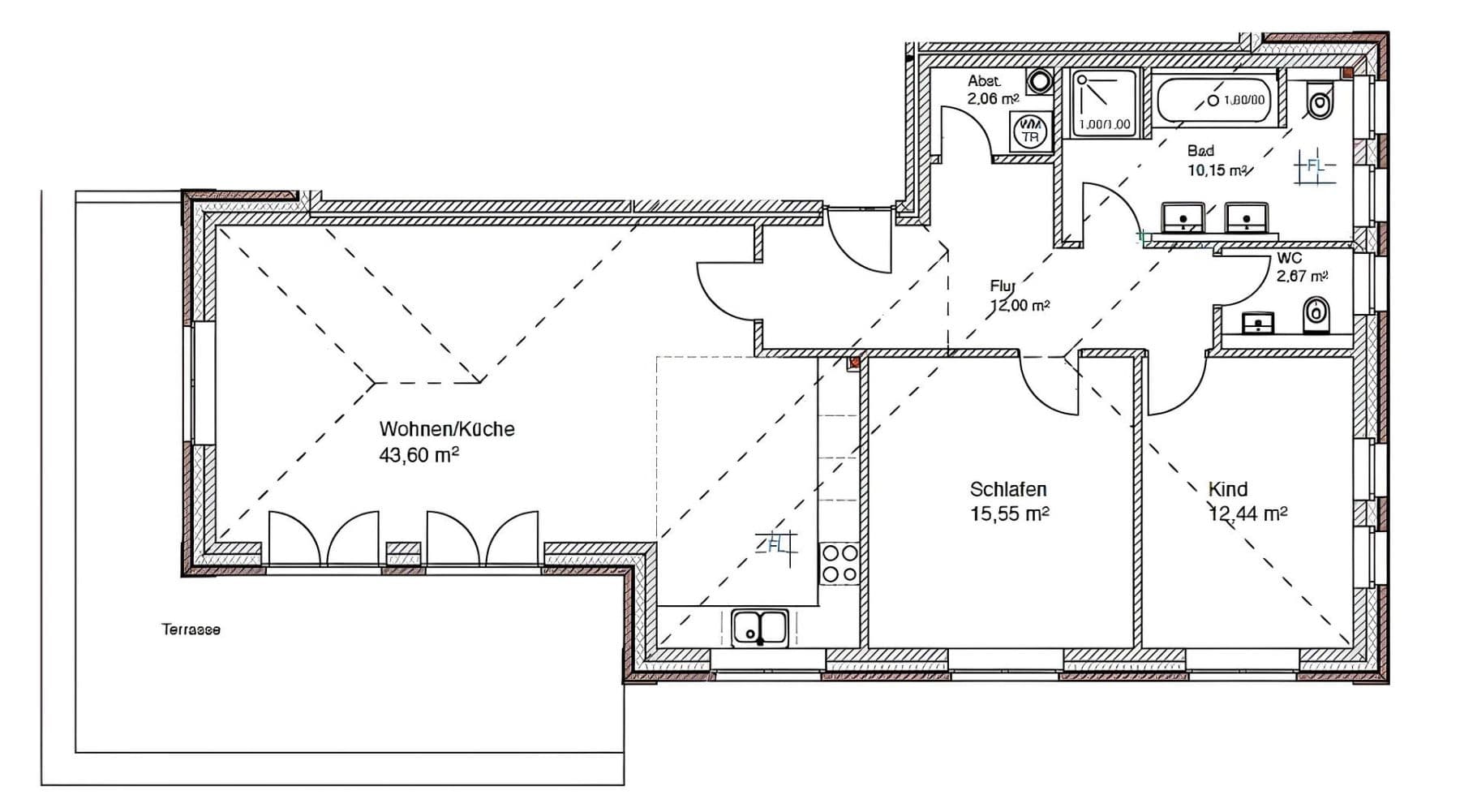 Prenájom bytu 3-izbový 105 m², Schulstraße 60a, Elmshorn, Šlezvicko-Holštajnsko Prenájom bytu 3-izbový 105 m², Schulstraße 60a, Elmshorn, Šlezvicko-Holštajnsko