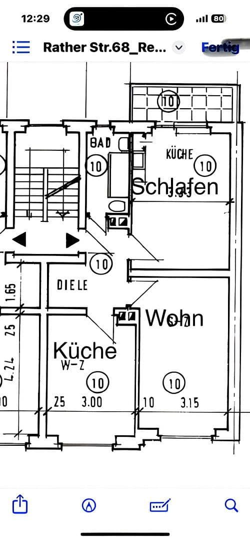 Prenájom bytu 2-izbový 55 m², Rather Str. 68, Düsseldorf, Severné Porýnie - Westfálsko Prenájom bytu 2-izbový 55 m², Rather Str. 68, Düsseldorf, Severné Porýnie - Westfálsko
