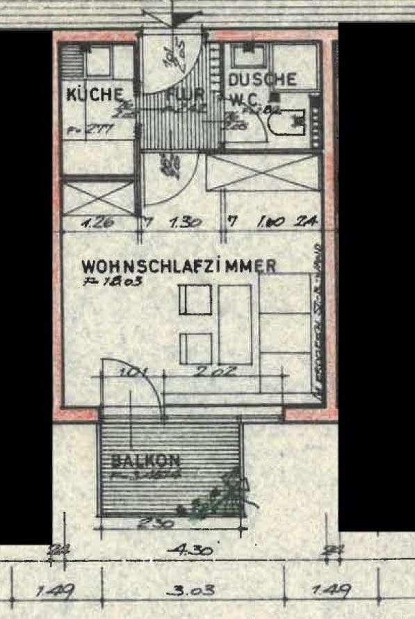 Prenájom bytu 1-izbový 26 m², Hildesheimer Straße, Sarstedt, Dolné Sasko Prenájom bytu 1-izbový 26 m², Hildesheimer Straße, Sarstedt, Dolné Sasko