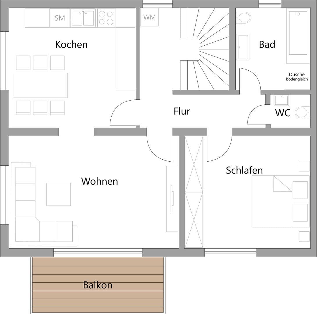Prenájom bytu 2-izbový 77 m², Neunkirchen-Seelscheid, Severné Porýnie - Westfálsko Prenájom bytu 2-izbový 77 m², Neunkirchen-Seelscheid, Severné Porýnie - Westfálsko