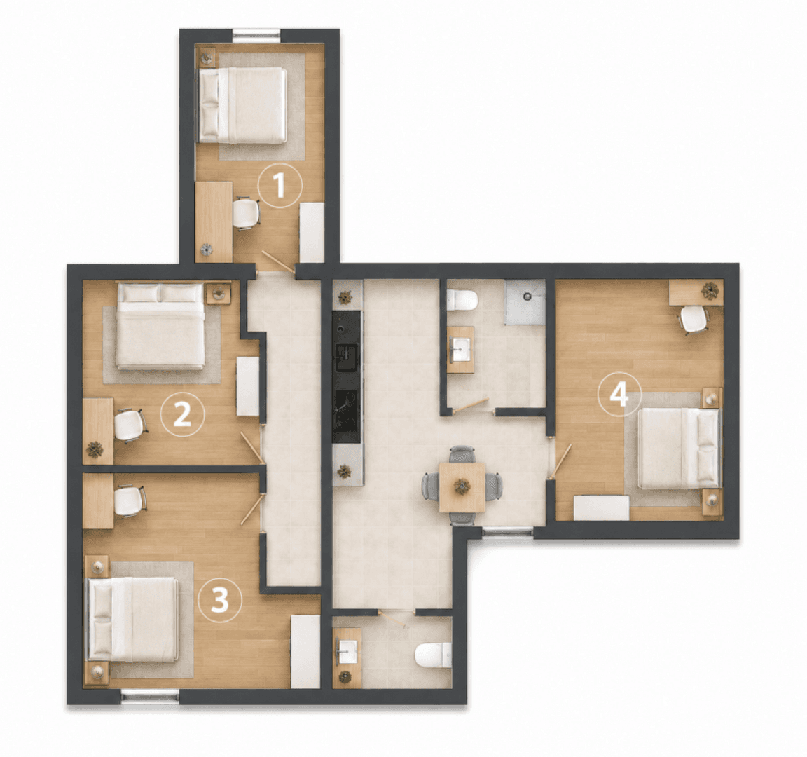 Prenájom bytu 15 m², Meineckestr. 57, Düsseldorf, Severné Porýnie - Westfálsko Prenájom bytu 15 m², Meineckestr. 57, Düsseldorf, Severné Porýnie - Westfálsko