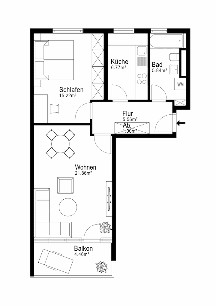 Predaj bytu 2-izbový 61 m², München, Bavorsko Predaj bytu 2-izbový 61 m², München, Bavorsko