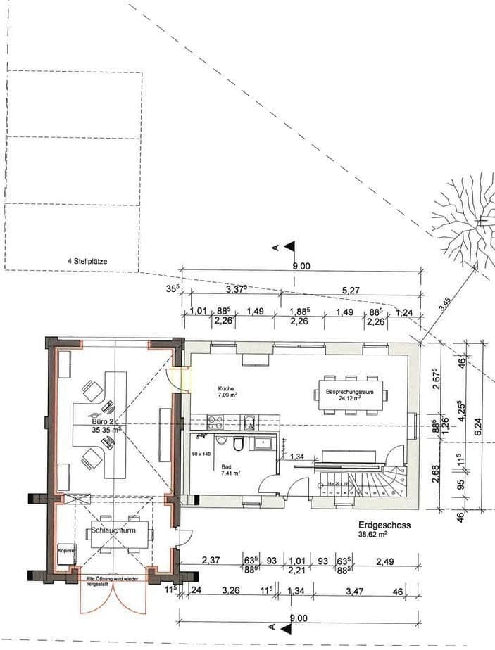 Prenájom kancelárie 103 m², Scharmbecker Dorfstraße 38, Winsen (Luhe), Dolné Sasko Prenájom kancelárie 103 m², Scharmbecker Dorfstraße 38, Winsen (Luhe), Dolné Sasko
