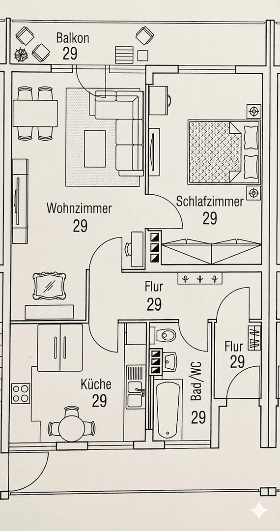 Predaj bytu 2-izbový 58 m², Saturnweg 21, Nürnberg, Bavorsko Predaj bytu 2-izbový 58 m², Saturnweg 21, Nürnberg, Bavorsko