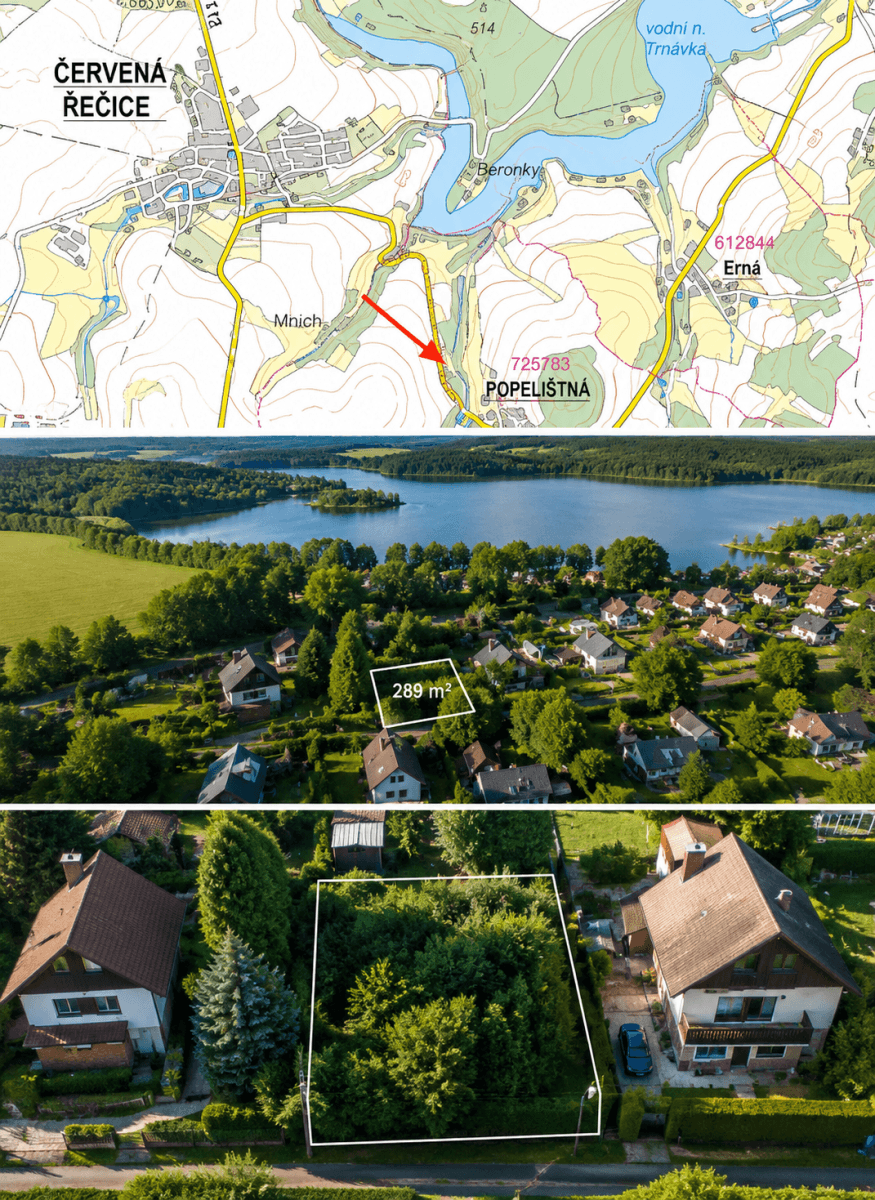 Predaj pozemku 289 m², Červená Řečice, Kraj Vysočina Predaj pozemku 289 m², Červená Řečice, Kraj Vysočina