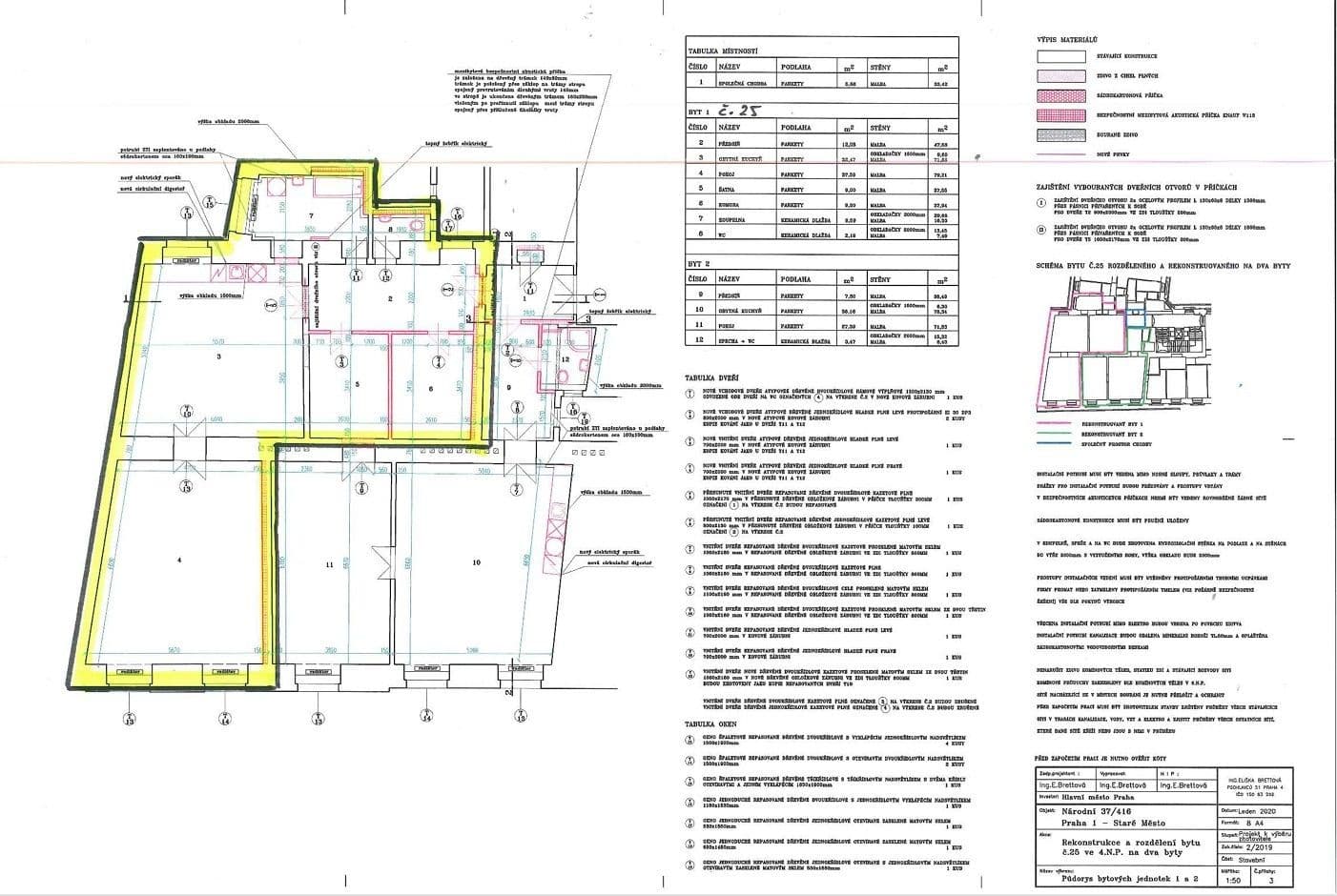 Prenájom bytu 2-izbový 122 m², Národní, Praha, Praha Prenájom bytu 2-izbový 122 m², Národní, Praha, Praha