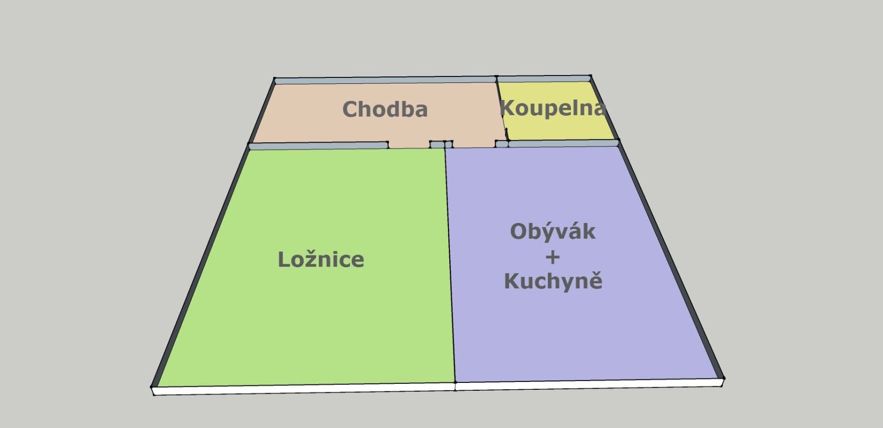 Prenájom bytu 2-izbový 48 m², Rečkova, Praha, Praha Prenájom bytu 2-izbový 48 m², Rečkova, Praha, Praha