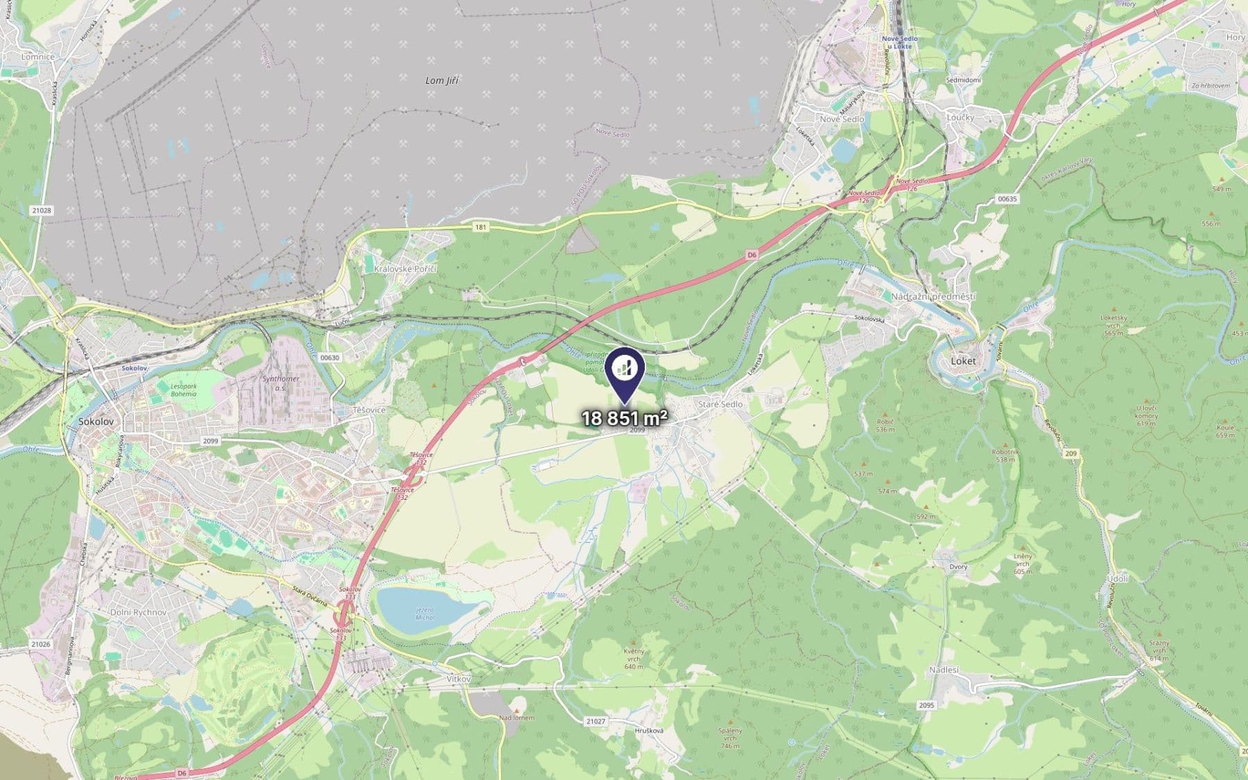 Predaj pozemku 18.851 m², Staré Sedlo, Karlovarský kraj Predaj pozemku 18.851 m², Staré Sedlo, Karlovarský kraj