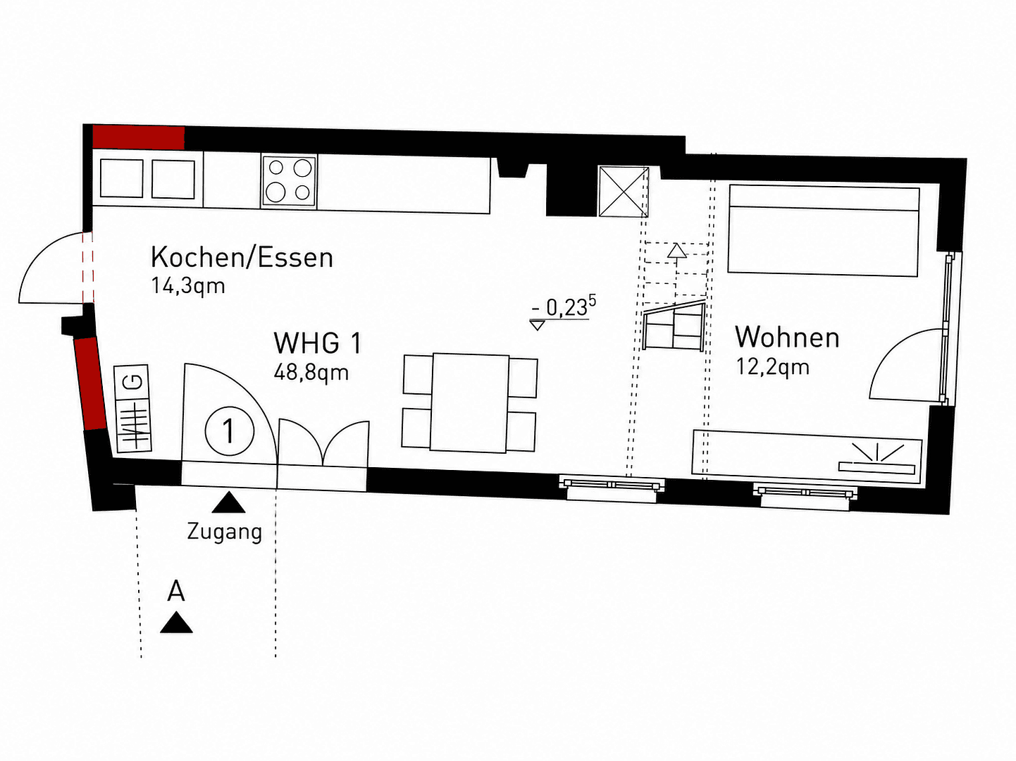 Prenájom bytu 2-izbový 48 m², Kettengasse 22/4, Eppingen, Bádensko-Wurttembersko Prenájom bytu 2-izbový 48 m², Kettengasse 22/4, Eppingen, Bádensko-Wurttembersko