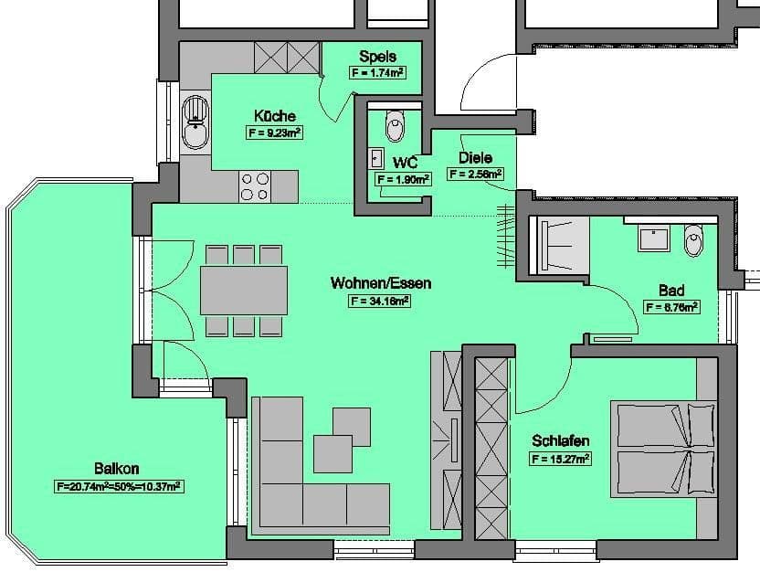 Predaj bytu 2-izbový 82 m², Horb am Neckar, Bádensko-Wurttembersko Predaj bytu 2-izbový 82 m², Horb am Neckar, Bádensko-Wurttembersko