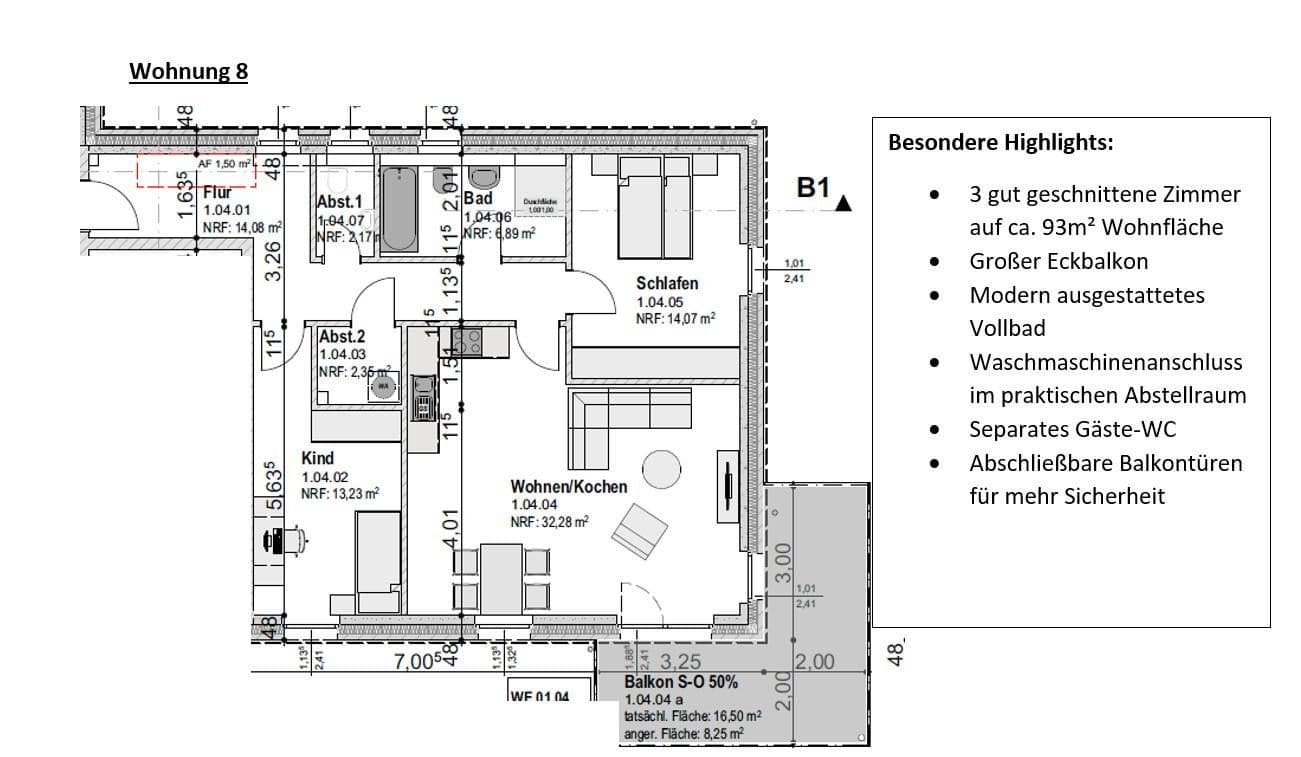Prenájom bytu 4-izbový 112 m², Segeberger Str. 57, Neumünster, Šlezvicko-Holštajnsko Prenájom bytu 4-izbový 112 m², Segeberger Str. 57, Neumünster, Šlezvicko-Holštajnsko