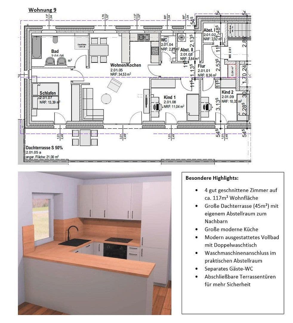 Prenájom bytu 4-izbový 112 m², Segeberger Str. 57, Neumünster, Šlezvicko-Holštajnsko Prenájom bytu 4-izbový 112 m², Segeberger Str. 57, Neumünster, Šlezvicko-Holštajnsko