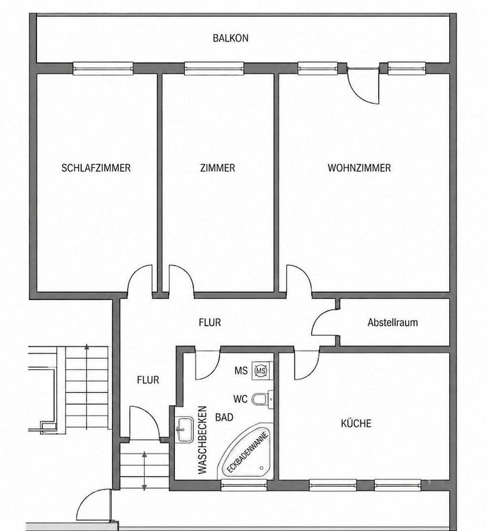Predaj bytu 3-izbový 82 m², Nürnberg, Bavorsko Predaj bytu 3-izbový 82 m², Nürnberg, Bavorsko