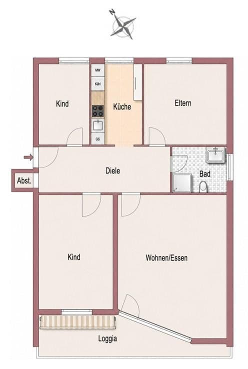 Predaj bytu 4-izbový 97 m², Lindenstrasse 64, Bad Schwartau, Šlezvicko-Holštajnsko Predaj bytu 4-izbový 97 m², Lindenstrasse 64, Bad Schwartau, Šlezvicko-Holštajnsko