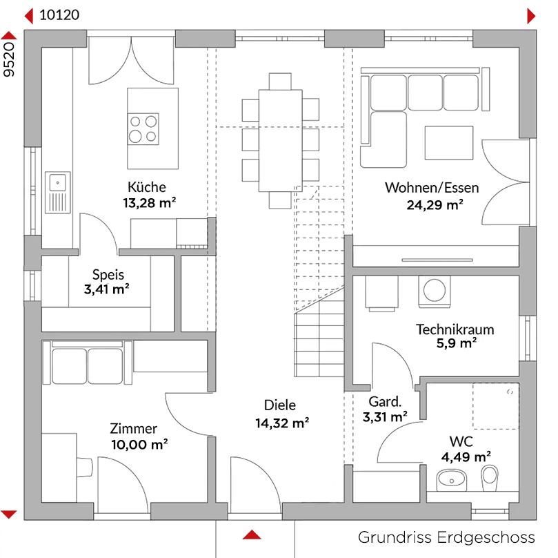 Predaj domu 153 m², pozemek 740 m², Gattendorf, Bavorsko Predaj domu 153 m², pozemek 740 m², Gattendorf, Bavorsko