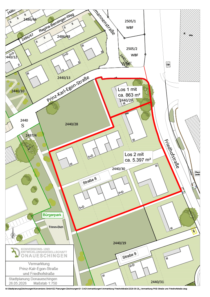 Predaj pozemku 6.260 m², Friedhofstraße, Donaueschingen, Bádensko-Wurttembersko Predaj pozemku 6.260 m², Friedhofstraße, Donaueschingen, Bádensko-Wurttembersko