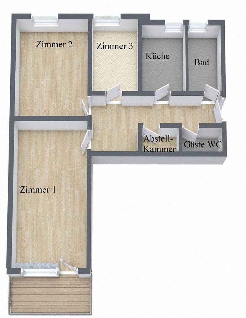 Prenájom bytu 3-izbový 80 m², Karl-Marx-Ring 92, München-Ramersdorf, Bavorsko Prenájom bytu 3-izbový 80 m², Karl-Marx-Ring 92, München-Ramersdorf, Bavorsko